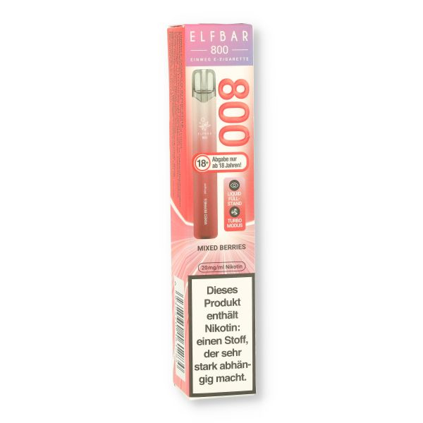 Elfbar 800 Mixed Berries Einweg E-Zigarette 20mg