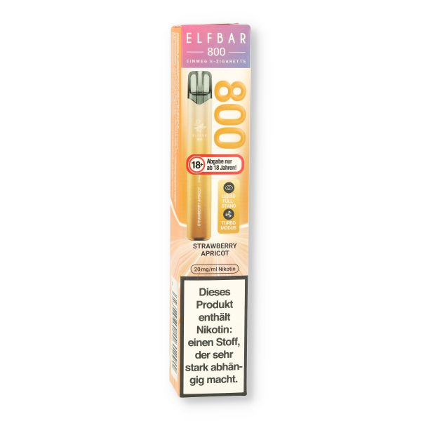 Elfbar 800 Strawberry Apricot Einweg E-Zigarette 20mg