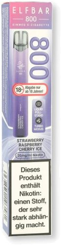 Elfbar 800 Strawberry Raspberry Cherry Ice Einweg E-Zigarette 20mg Elfbar 800 Strawberry Raspberry Cherry Ice Einweg E-Zigarette 20mg