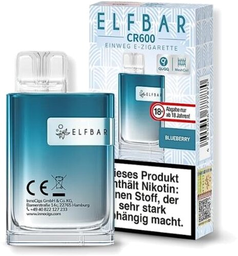 Elfbar CR600 Blueberry Einweg E-Zigarette 20mg