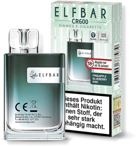 Elfbar CR600 Pineapple Blueberry Kiwi Einweg E-Zigarette 20mg