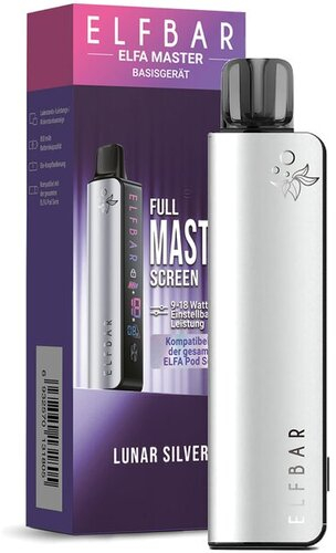 Elfbar Elfa Master E-Zigarette Lunar Silver