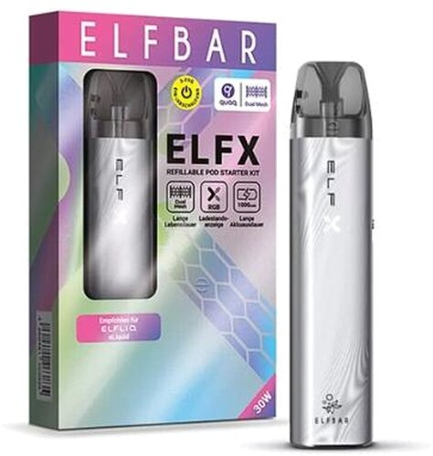 Elfbar ELFX Kit E-Zigarette Silver