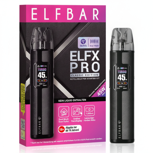 Elfbar ELFX Pro Classic Edition Pod Kit Black