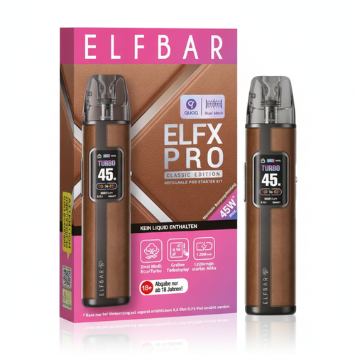 Elfbar ELFX Pro Classic Edition Pod Kit Cowboy Brown