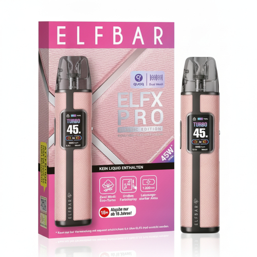 Elfbar ELFX Pro Classic Edition Pod Kit Pink