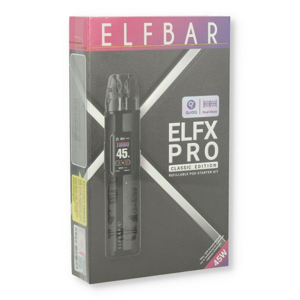 Elfbar ELFX Pro Kit E-Zigarette Black