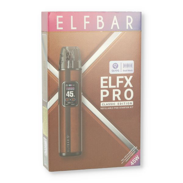 Elfbar ELFX Pro Kit E-Zigarette Cowboy Brown