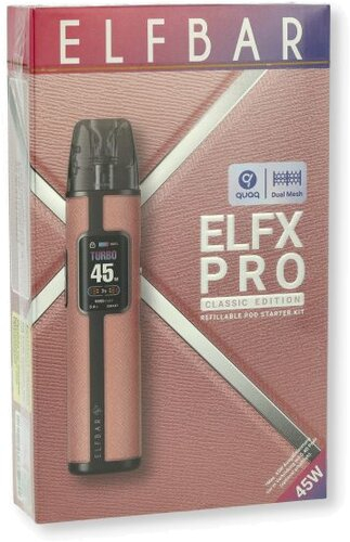Elfbar ELFX Pro Kit E-Zigarette Pink Elfbar ELFX Pro Kit E-Zigarette Pink