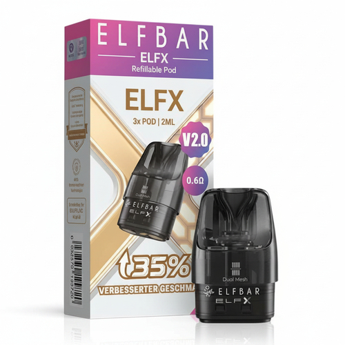 Elfbar ELFX V2.0 Pods 0,6 Ohm 3 Stk.