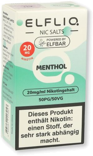 Elfliq by Elf bar Nic Salt Liquid Menthol 20mg