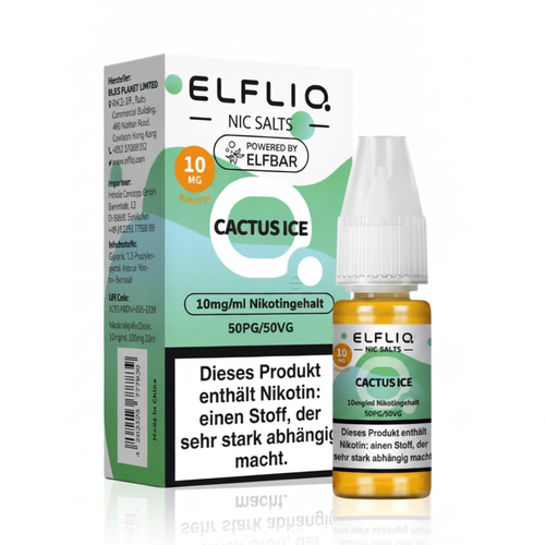 Elfliq by Elf Bar Nicsalt Liquid Cactus Ice 10mg