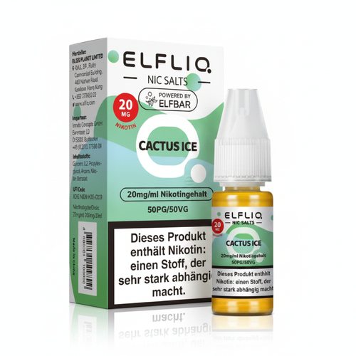 Elfliq by Elf Bar Nicsalt Liquid Cactus Ice 20mg