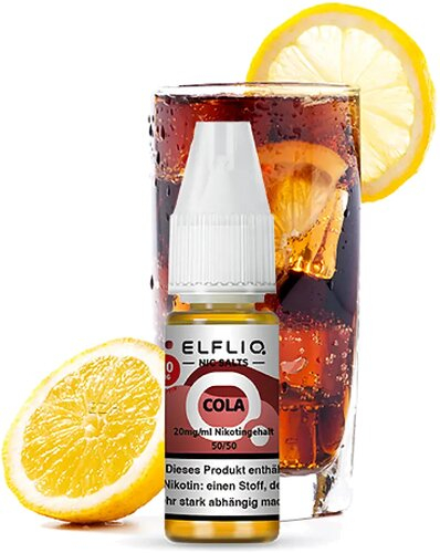 Elfliq by Elfbar Cola 20mg Nic Salt Liquid Elfliq by Elfbar Cola 20mg Nic Salt Liquid