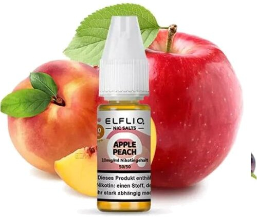 Elfliq by Elfbar Apple Peach 10mg Nic Salt Liquid
