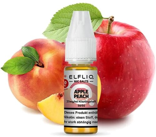 Elfliq by Elfbar Apple Peach 20mg Nic Salt Liquid