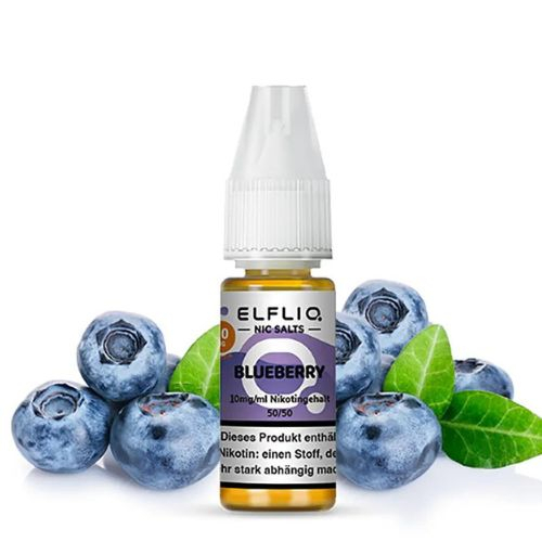 Elfliq by Elfbar Blueberry 10mg Nic Salt Liquid Elfliq by Elfbar Blueberry 10mg Nic Salt Liquid