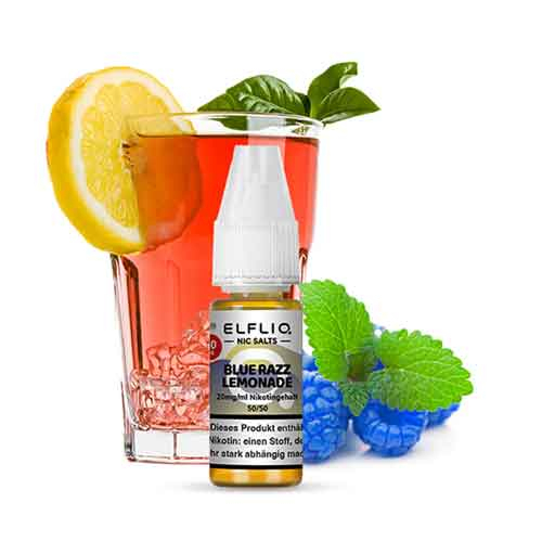 Elfliq by Elfbar Razz Lemonade 20mg Nic Salt Liquid Elfliq by Elfbar Razz Lemonade 20mg Nic Salt Liquid
