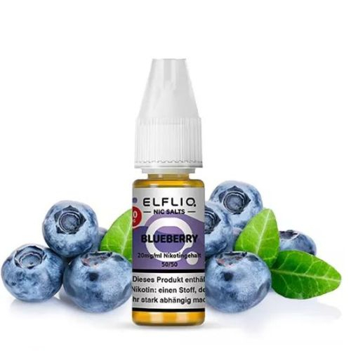 Elfliq by Elfbar Blueberry 20mg Nic Salt Liquid Elfliq by Elfbar Blueberry 20mg Nic Salt Liquid