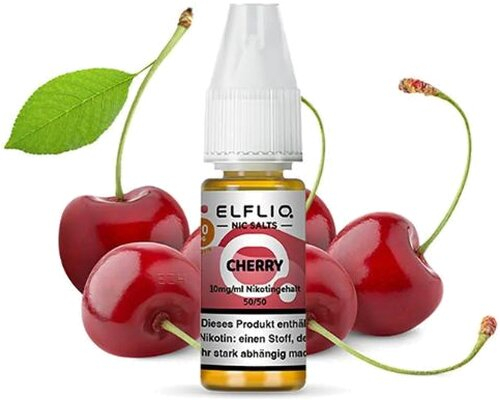 Elfliq by Elfbar Nikotinsalz Liquid Cherry 10mg Elfliq by Elfbar Nikotinsalz Liquid Cherry 10mg