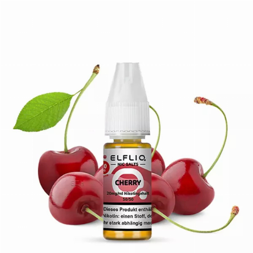 Elfliq by Elfbar Cherry 20mg Nic Salt Liquid Elfliq by Elfbar Cherry 20mg Nic Salt Liquid