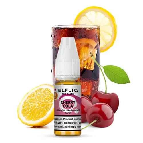 Elfliq by Elfbar Cherry Cola 10mg Nikotinsalz Liquid Elfliq by Elfbar Cherry Cola 10mg Nikotinsalz Liquid