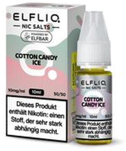 Elfliq by Elf bar Nic Salt Liquid Cotton Candy 10mg Elfliq by Elf bar Nic Salt Liquid Cotton Candy 10mg