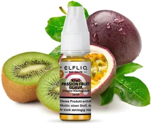 Elfliq by Elfbar Nikotinsalz Liquid Kiwi Passion Fruit Guava 10mg