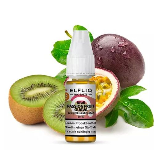 Elfliq by Elfbar Nikotinsalz Liquid Kiwi Passion Fruit Guava 10mg Elfliq by Elfbar Nikotinsalz Liquid Kiwi Passion Fruit Guava 10mg