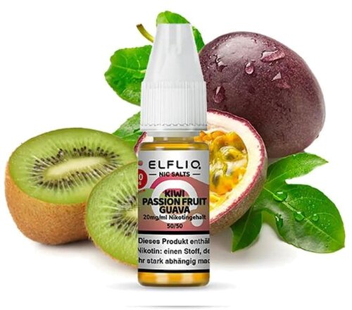 Elfliq by Elfbar Nikotinsalz Liquid Kiwi Passion Fruit Guava 20mg Elfliq by Elfbar Nikotinsalz Liquid Kiwi Passion Fruit Guava 20mg