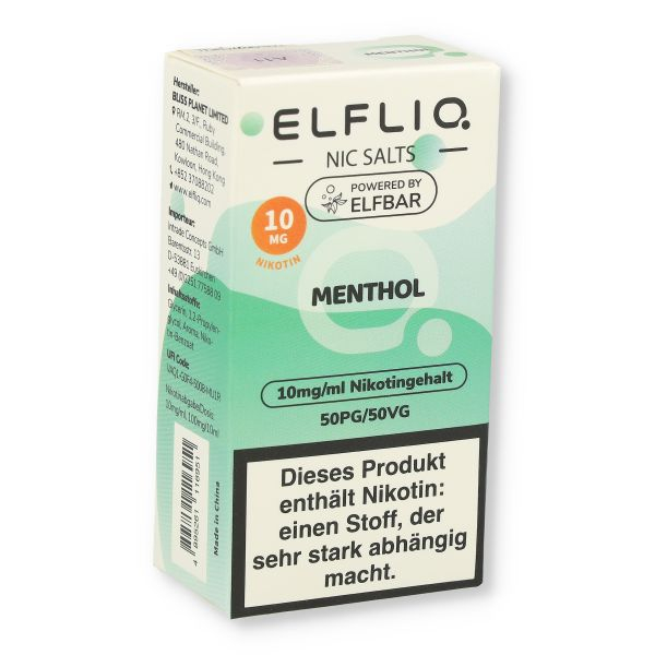 Elfliq by Elfbar Nikotinsalz Liquid Menthol 10mg