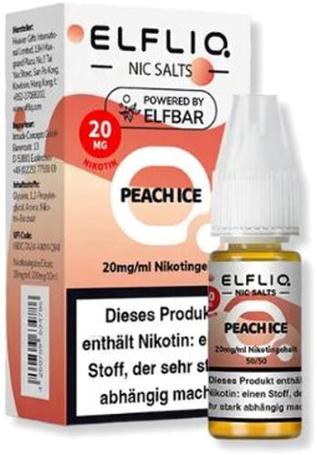 Elfliq by Elfbar Nikotinsalz Liquid Peach Ice 20mg