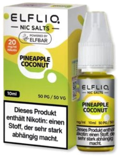 Elfliq by Elfbar Nikotinsalz Liquid Pineapple Coconut 20mg