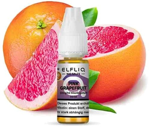 Elfliq by Elfbar Nikotinsalz Liquid Pink Grapefruit 10mg Elfliq by Elfbar Nikotinsalz Liquid Pink Grapefruit 10mg