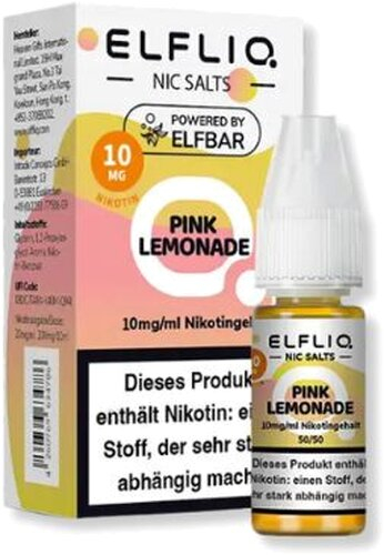 Elfliq by Elfbar Nikotinsalz Liquid Pink Lemonade 10mg
