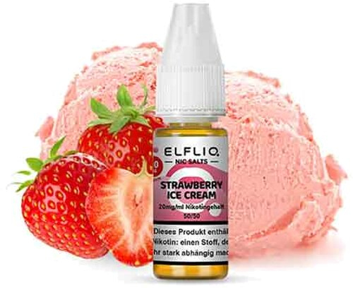 Elfliq by Elfbar Nikotinsalz Liquid Strawberry Ice Cream 20mg
