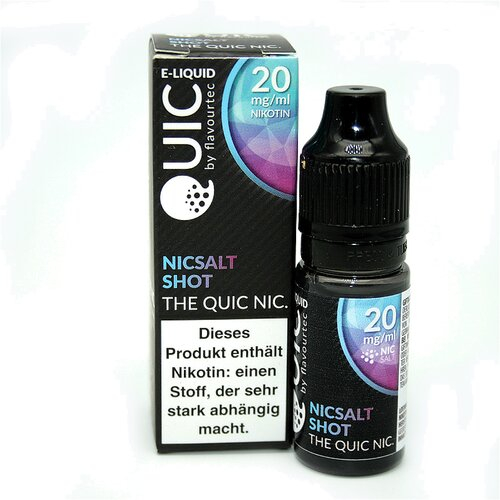 eLiquid Quic Nic Salt Nicsalt Shot 20mg Nikotin eLiquid Quic Nic Salt Nicsalt Shot 20mg Nikotin