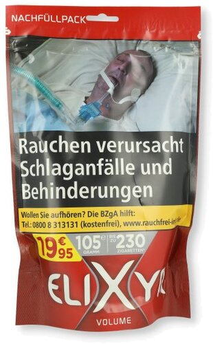 Elixyr Rot 105g Beutel Volumentabak