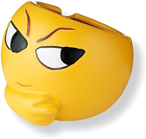 Emoji Aschenbecher Cool Gelb Emoji Aschenbecher Cool Gelb