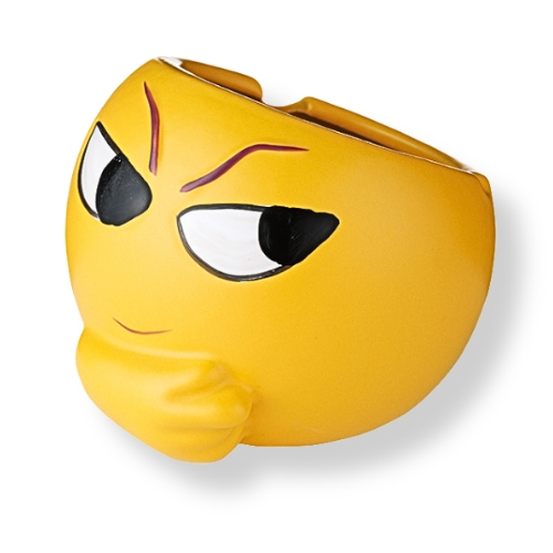 Emoji Aschenbecher Cool Gelb Emoji Aschenbecher Cool Gelb