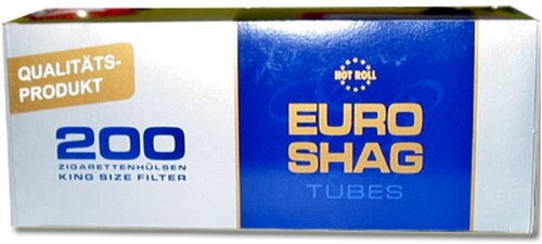 Euro Shag Zigarettenhülsen 200 Stück Euro Shag Zigarettenhülsen 200 Stück