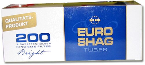 Euro Shag Zigarettenhülsen Bright 200 Stück Euro Shag Zigarettenhülsen Bright 200 Stück