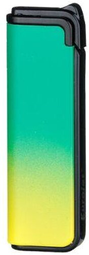 Eurojet Feuerzeug Metall matt Rainbow Grün-Gelb