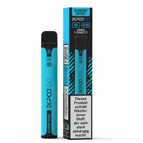Expod Go Blueberry Coconut Einweg E-Zigarette 20mg Expod Go Blueberry Coconut Einweg E-Zigarette 20mg