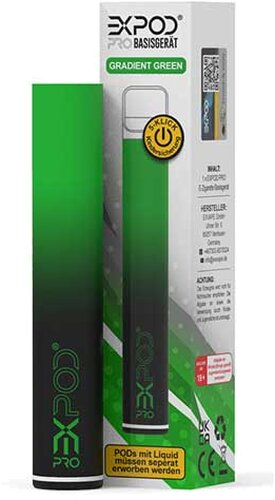 Expod Pro Basisgerät Gradient Green Akkuträger Expod Pro Basisgerät Gradient Green Akkuträger