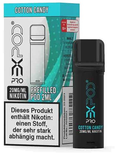 Expod Pro Cotton Candy Prefilled Pod 20mg Expod Pro Cotton Candy Prefilled Pod 20mg