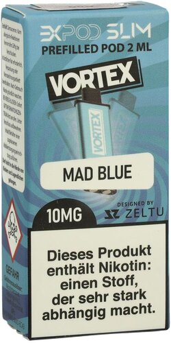 Expod Slim Prefilled Pod Vortex Mad Blue 10mg