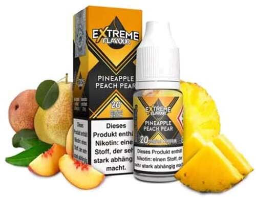 Extreme Flavour Overdosed Liquid Hybrid Nicsalt Pineapple Peach Pear 20mg/ml Nikotin Extreme Flavour Overdosed Liquid Hybrid Nicsalt Pineapple Peach Pear 20mg/ml Nikotin