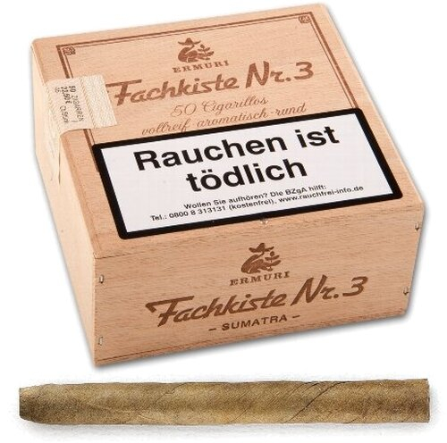 Fachkiste No 3 Zigarillos Sumatra 50er Fachkiste No 3 Zigarillos Sumatra 50er