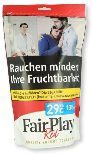 Fair Play Red Volumentabak Beutel 135g